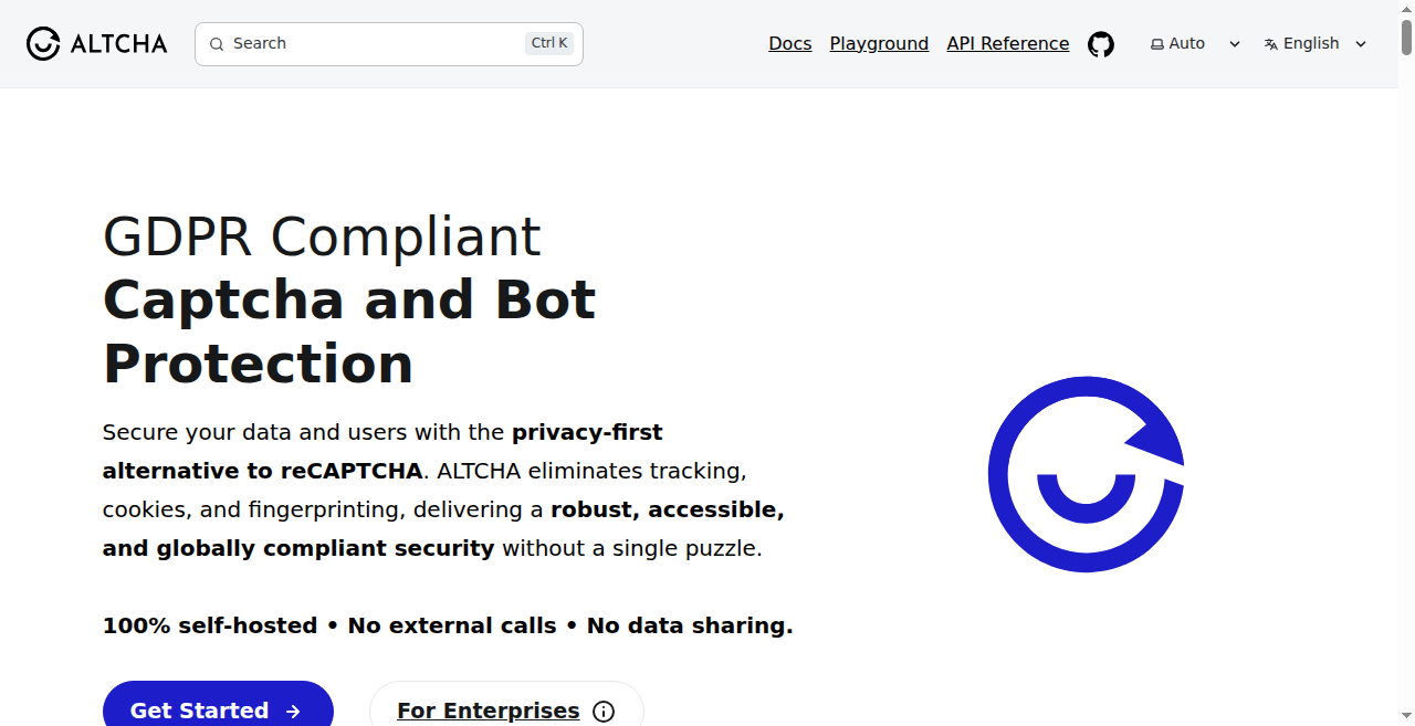 ALTCHA homepage screenshot